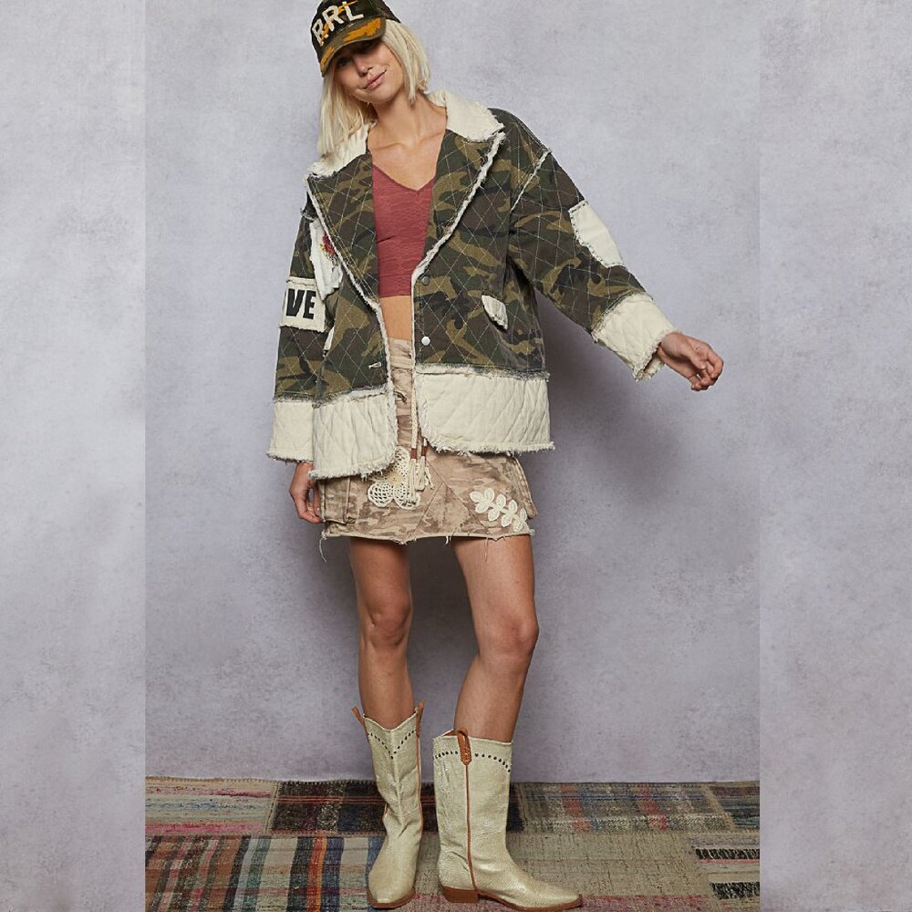 POL Camo Love Patch Heart Jacket - Picture 5 of 6